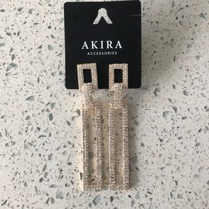 Gold Rhinestone Earrings